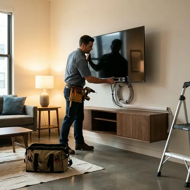Professional TV wall mounting in NYC